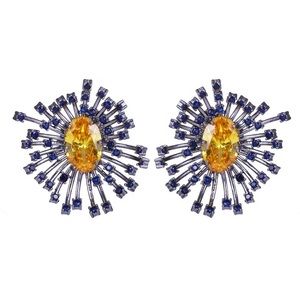 Green Burst Seasonal Earrings - Pierced
